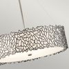 Hängeleuchte, Deckenlampe, Metall Leinen Glas, D 55,9 cm Bild 2