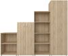 Büro-Set >Trio< in Sonoma-Eiche - 228x186,5x34,5cm (BxHxT) Bild 2