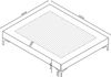 Doppelbett Lilla mit Matratze Textil 160x200 cm Hellgrau [en. casa] Bild 3