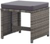vidaXL Gartenhocker 2 Stk. mit Sitzkissen Poly Rattan Anthrazit 46419 Bild 4