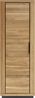 Garderobenschrank >GRENO< 2 Böden, 1 Stange, in Eiche teilmassiv - 69,5x200,5x40 (BxHxT) Bild 2