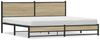 vidaXL Metallbett ohne Matratze Sonoma-Eiche 200x200 cm 3301398 Bild 2
