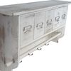 Küchenregal HWC-C49, Haushaltsregal Regal, Vintage mit 5 Schubladen 32x65x13cm ~ Shabby Look, weiß Bild 3
