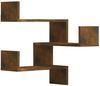 vidaXL Wand-Eckregale 2 Stk. Räuchereiche 40x40x50 cm Holzwerkstoff 815205 Bild 2