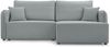 Selsey 'Kassian' Ecksofa mit Schlaffunktion und Bettkasten, hellgrau, rechts Bild 5
