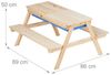 Relaxdays Kindersitzgruppe Holz mit Matschtisch Bild 5