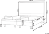 Bett verstellbar Stoff VICEROY 160 x 200 cm Hellbeige Bild 2