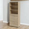 Dmora Kommode Aritzo, Wohnzimmerbuffet, Wohnzimmer-Sideboard, Moderne Küchen-Speisekammer, 89x40 h222 cm, Eiche Bild 2