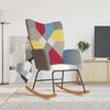 vidaXL Schaukelstuhl Patchwork Stoff 328191 Bild 1