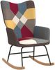vidaXL Schaukelstuhl Patchwork Stoff 328191 Bild 2