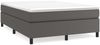 vidaXL Boxspringbett mit Matratze Grau 140x200 cm Kunstleder 3144612 Bild 2