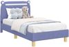 vidaXL Kinderbettgestell mit Kopfteil Jeans blau 80 x 160 cm Stoff 42011213 Bild 2