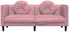 vidaXL Sofa mit Kissen 2-Sitzer Rosa Samt 372635 Bild 4