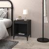 vidaXL Nachttisch Schwarz 40 x 35 x 50 cm [821876] Bild 3