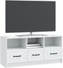 vidaXL TV-Schränk mit Schubladen Weiß 102 x 34,5 x 47 cm Holzwerkstoff 895825 Bild 3