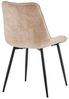 riess-ambiente Esszimmerstuhl ROADSTAR champagner greige / schwarz - Samt, Metallbeine, Ziersteppung (Einzelartikel, 1 St), gepolsterter Stuhl - ideal für Küche, Esszimmer, Wohnzimmer & Büro Bild 4