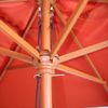 Sonnenschirm Florida, Gartenschirm Marktschirm, 2x3m Polyester/Holz 6kg ~ terracotta Bild 3