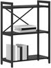 vidaXL Bücherregal Schwarz Eichen-Optik 60 x 30 x 85 cm Holzwerkstoff 868395 Bild 3