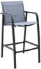 vidaXL Garten-Barstühle 4 Stk. Grau Textilene 48119 Bild 2