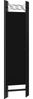 vidaXL 4-tlg. Raumteiler Schwarz 160 x 180 cm 320705 Bild 4