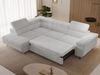 GRAINGOLD Ecksofa L-Form Argon L, Couch mit Wellenfeder, mit Schlaffunktion und Bettkasten, Cord-Stoff, Grau, Links Bild 5
