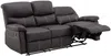 Vente-unique - CANBY Sofa Kunstleder Braun - B 90 cm x H 95 cm x L 183 cm Bild 4