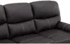 Vente-unique - CANBY Sofa Kunstleder Braun - B 90 cm x H 95 cm x L 183 cm Bild 5