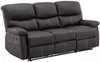Vente-unique - CANBY Sofa Kunstleder Braun - B 90 cm x H 95 cm x L 183 cm Bild 3