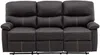 Vente-unique - CANBY Sofa Kunstleder Braun - B 90 cm x H 95 cm x L 183 cm Bild 2