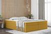Boxspringbett Schlafzimmerbett PRIMA 160x200cm Stoff Gelb inkl. Bettkasten Bild 2