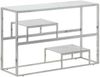 vidaXL Konsolentisch Silbern Edelstahl und Hartglas 350003 Bild 2