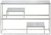 vidaXL Konsolentisch Silbern Edelstahl und Hartglas 350003 Bild 3