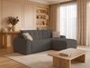 Selsey Simolla – Ecksofa mit Schlaffunktion und Bettkasten, rechts, Chenille, Taupe Bild 3