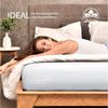 leevitex® Spannbettlaken Spannbettlaken Boxspringbett & Wasserbett Spannbettlaken 150 g/m², Gummizug: rundum, Mako-Baumwolle, ÖkoTex, 180x200 – 200x220 cm + 40 cm Steg Bild 4