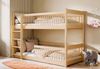 Kids Collective Kinderbett Hochbett Etagenbett 80x180, 90x190, 90x200 cm, umbaubar zu 2 Betten​ (mit abgerundeten Kanten), 90x200 cm von 4. bis 18. Lebensjahr, Natur Bild 2