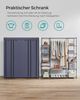 SONGMICS Stoffschrank, faltbar, Vliesstoff, 45 x 150 x 175 cm, Marineblau Bild 2