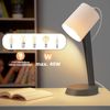 ZMH Nachttischlampe Wohnzimmer Tischlampe mit Kabel - Tischleuchte 2er Set Kleine E14 Lampe Dunkelgrau Tischlampen Moderne Landhausstil für Esstisch Schlafzimmer - Ohne Leuchtmittel Bild 4