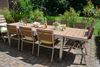 Garnitur Orlando im Edelstahl/Teak Look 180/270cmx100cm + 6 Hochlehner-Sessel Bild 4