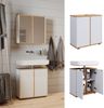 Waschbeckenunterschrank Didi Weiß/Artisan 60 x 62 cm mit 2 Türen Vicco Bild 2
