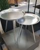 Beistelltisch aus Metall in silberfarben lackiert Bild 4