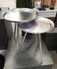 Beistelltisch aus Metall in silberfarben lackiert Bild 3