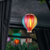 2er Set LED Solar-Heißluftballon, bunt, Feuereffekt, H 46,5 cm Bild 3