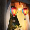 2er Set LED Solar-Heißluftballon, bunt, Feuereffekt, H 46,5 cm Bild 2