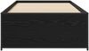 vidaXL Bettrahmen Schwarze Eiche 80x200 cm Holzwerkstoff 8009099 Bild 3