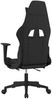 Gaming-Stuhl mit Fußstütze Schwarz und Hellgrau Stoff, Drehbar [3143744] Bild 5