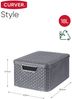 Curver Aufbewahrungsbox mit Deckel Style M 18L Metallic Silbern 443866 Bild 5