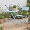 Klapptisch Sande Stahl 71xØ62 cm Himmelblau [en. casa] Bild 3