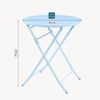 Klapptisch Sande Stahl 71xØ62 cm Himmelblau [en. casa] Bild 2