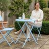 Klapptisch Sande Stahl 71xØ62 cm Himmelblau [en. casa] Bild 4