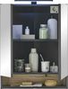 Badezimmerspiegelschrank >Denver< LED, Steckdose, schwarz matt / evoke Eiche Dekor - 60x75x22cm (BxHxT) Bild 4
